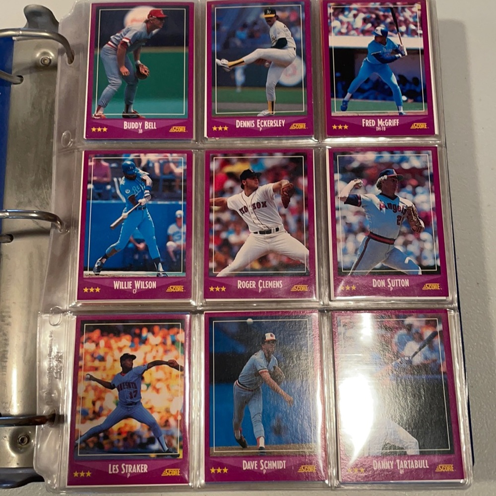 1988 Score MLB Complete Set of 660 Cards